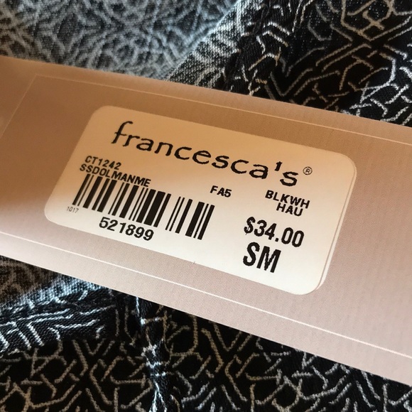 FRANCESCAS Black and White Boho Tunic - Picture 7 of 8